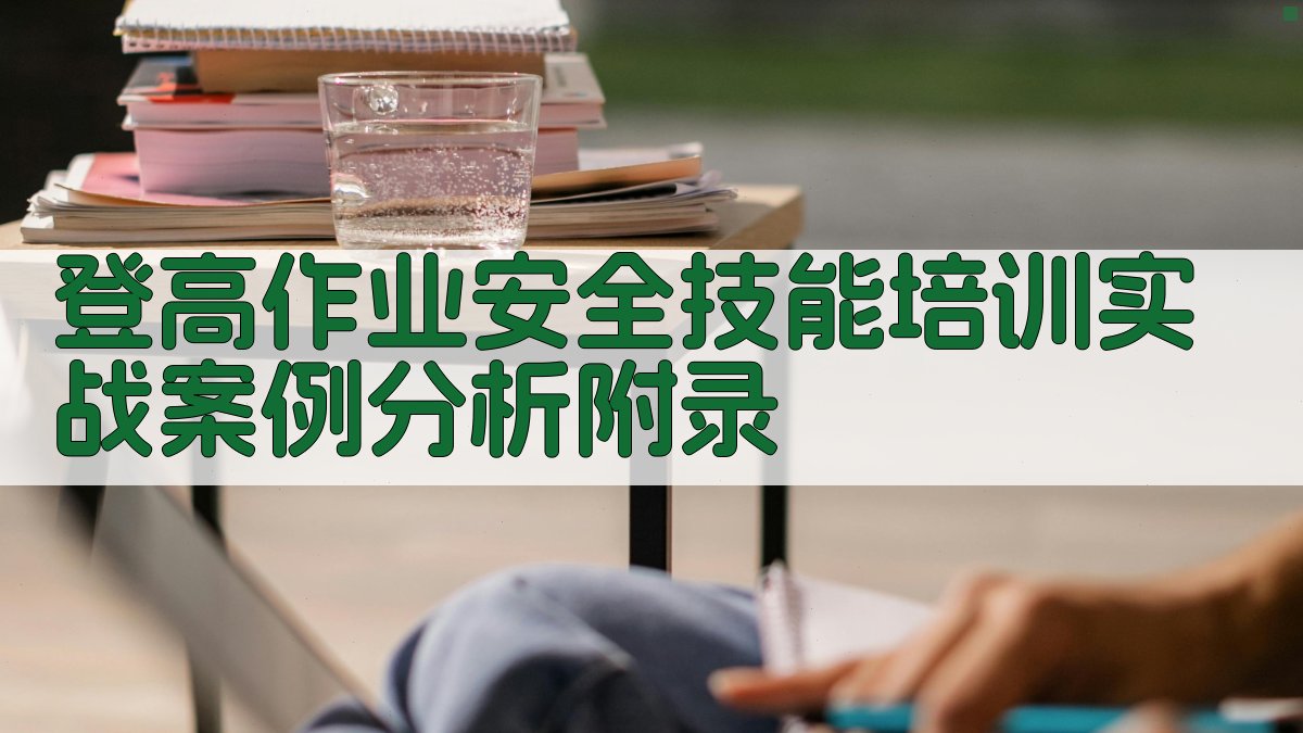 登高作业安全技能培训实战案例分析 · 附录 图4