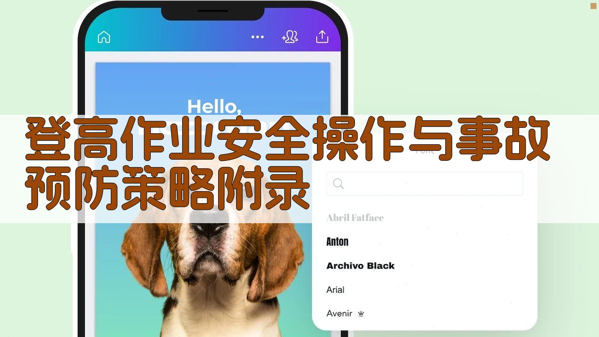 登高作业安全操作与事故预防策略 · 附录 图4