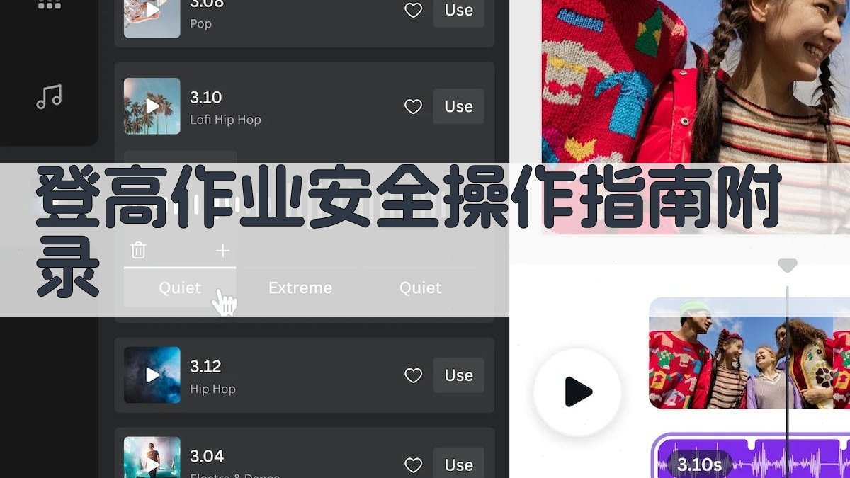 登高作业安全操作指南 · 附录 图3