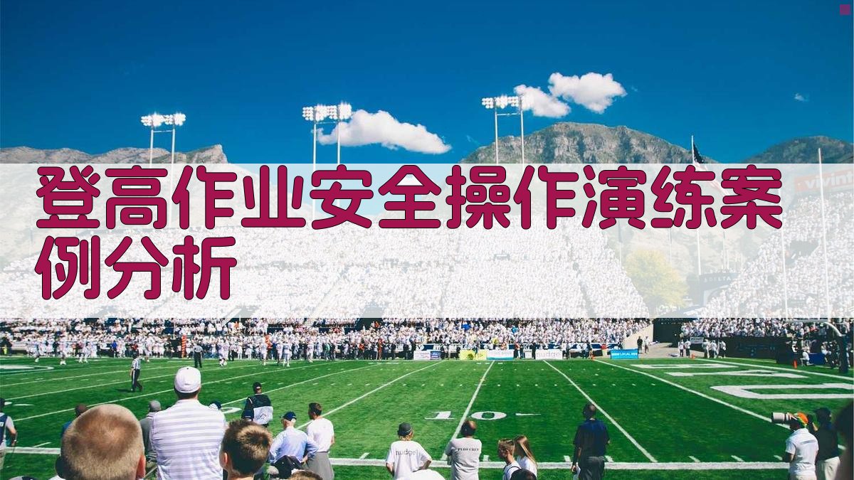 登高作业安全操作演练案例分析 图2