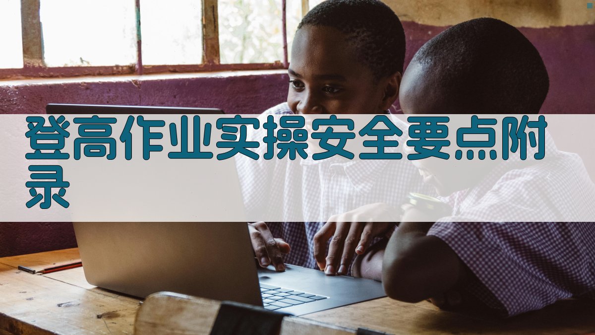 登高作业实操安全要点 · 附录 图4