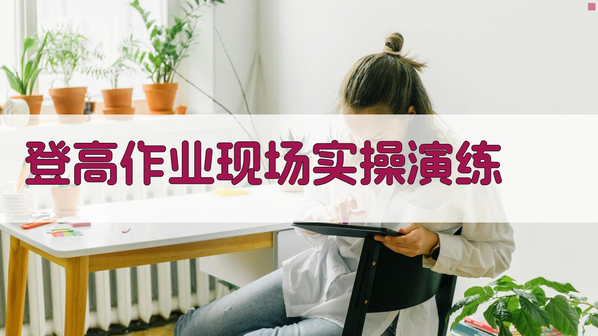 登高作业现场实操演练 图2