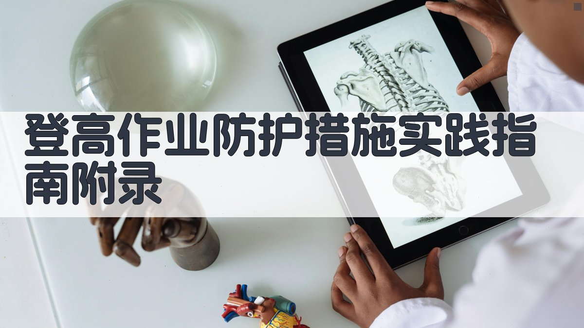 登高作业防护措施实践指南 · 附录 图5