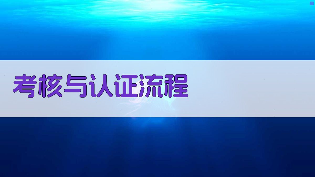 考核与认证流程 图4