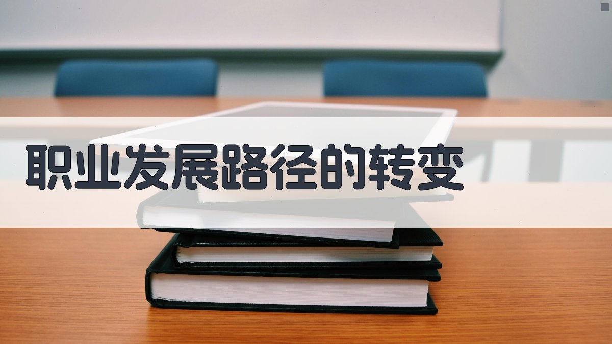 职业发展路径的转变 图2