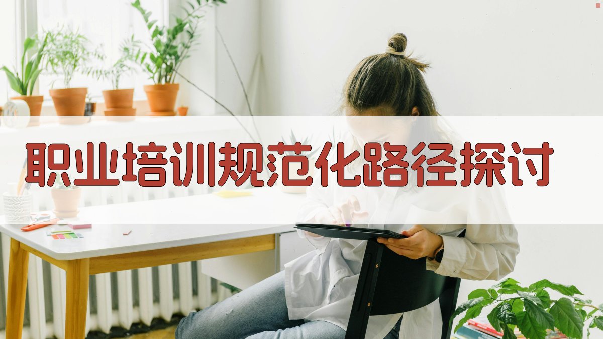职业培训规范化路径探讨 图3