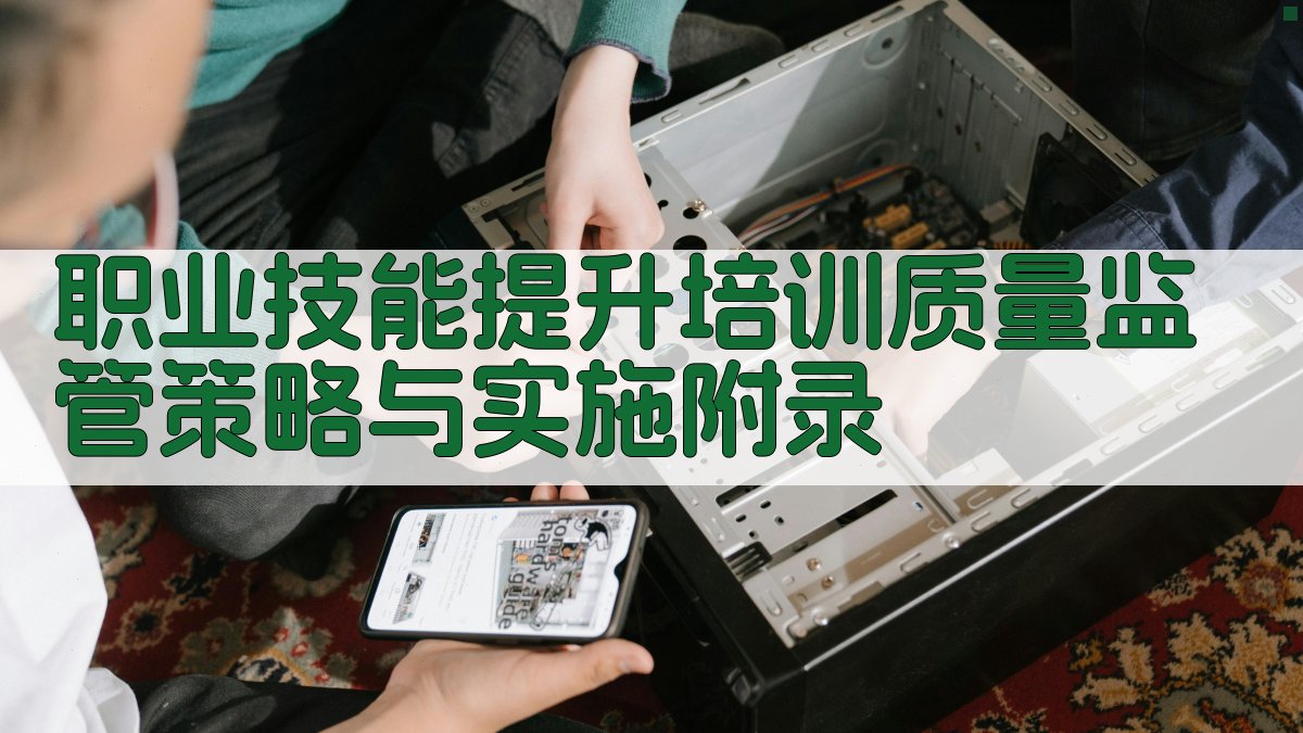 职业技能提升培训质量监管策略与实施 · 附录 图5