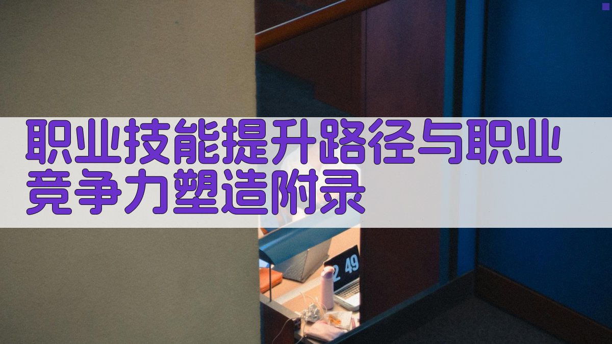 职业技能提升路径与职业竞争力塑造 · 附录 图2