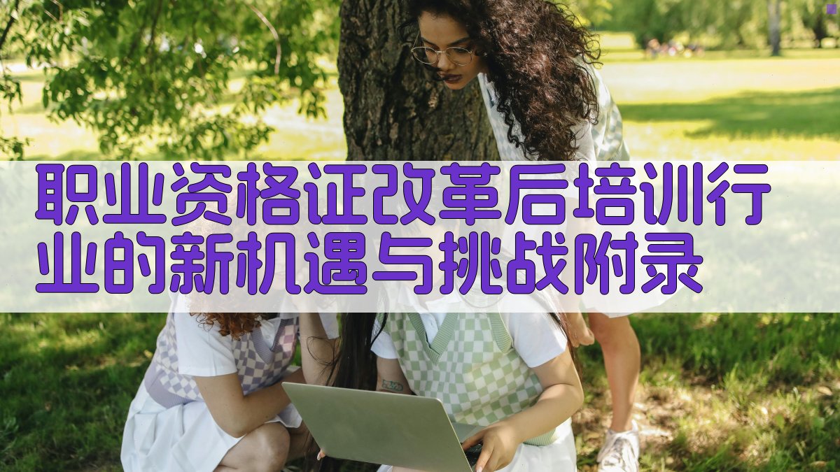 职业资格证改革后培训行业的新机遇与挑战 · 附录 图5
