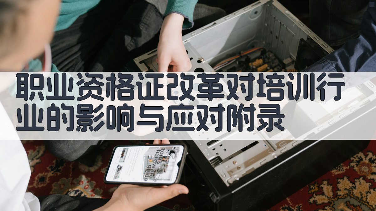 职业资格证改革对培训行业的影响与应对 · 附录 图4