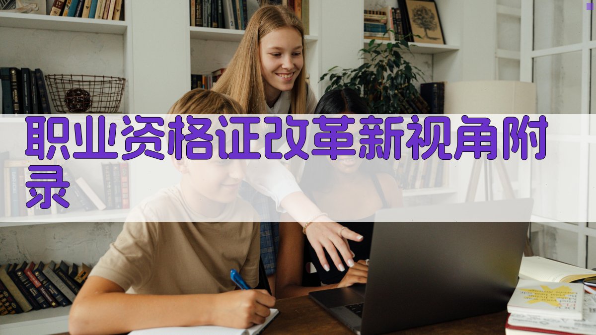 职业资格证改革新视角 · 附录 图5