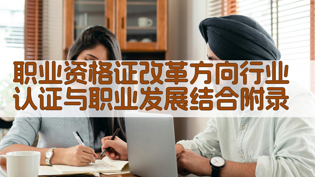 职业资格证改革方向行业认证与职业发展结合 · 附录 图4