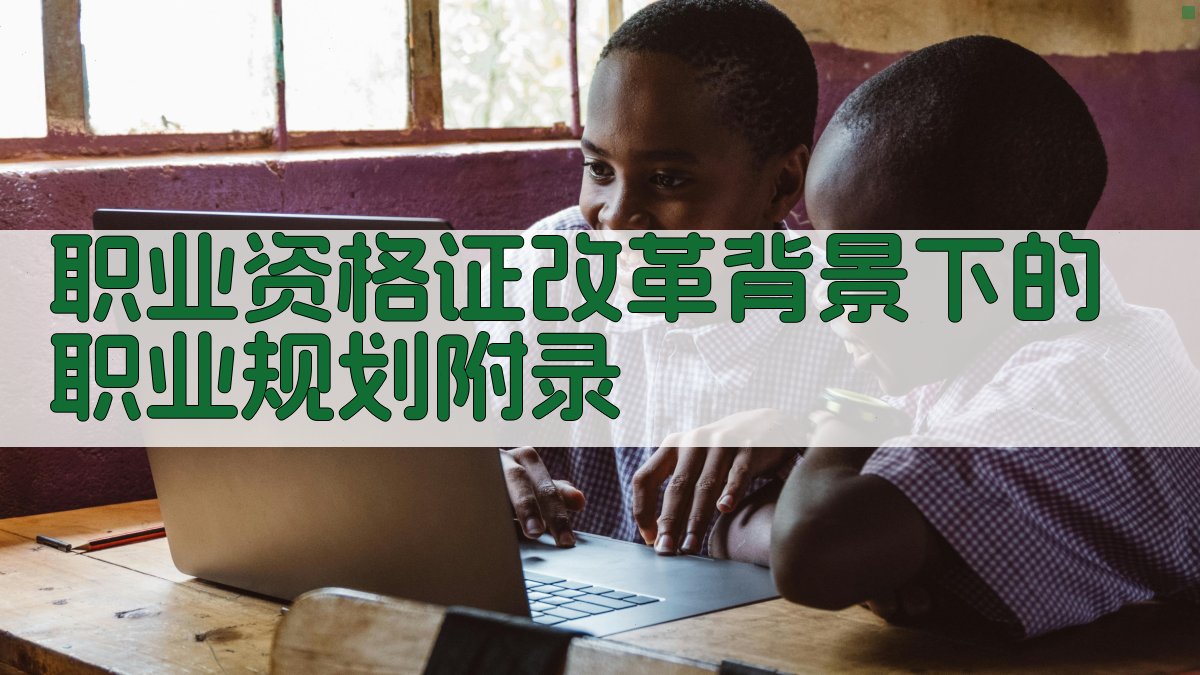 职业资格证改革背景下的职业规划 · 附录 图4