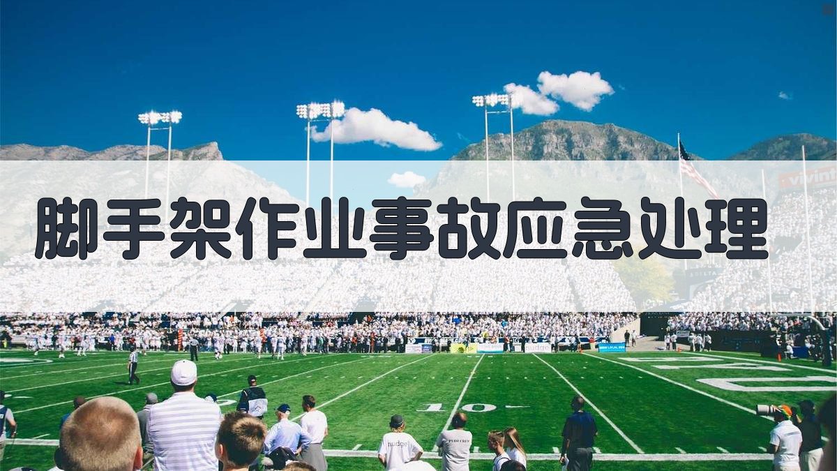 脚手架作业事故应急处理 图4