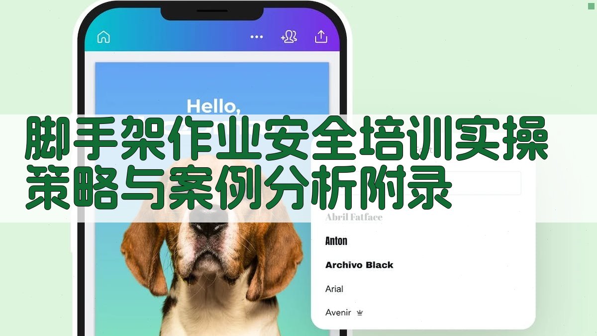 脚手架作业安全培训实操策略与案例分析 · 附录 图2