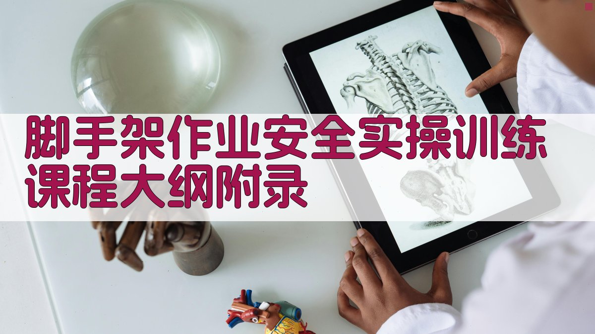 脚手架作业安全实操训练课程大纲 · 附录 图5