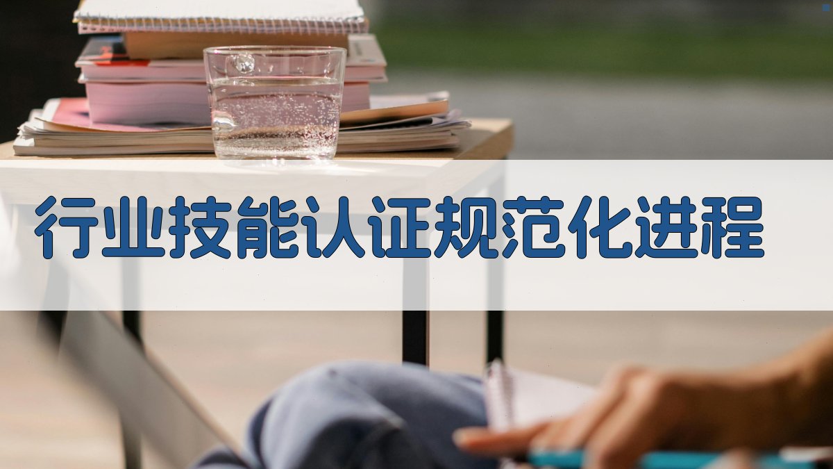 行业技能认证规范化进程 图3