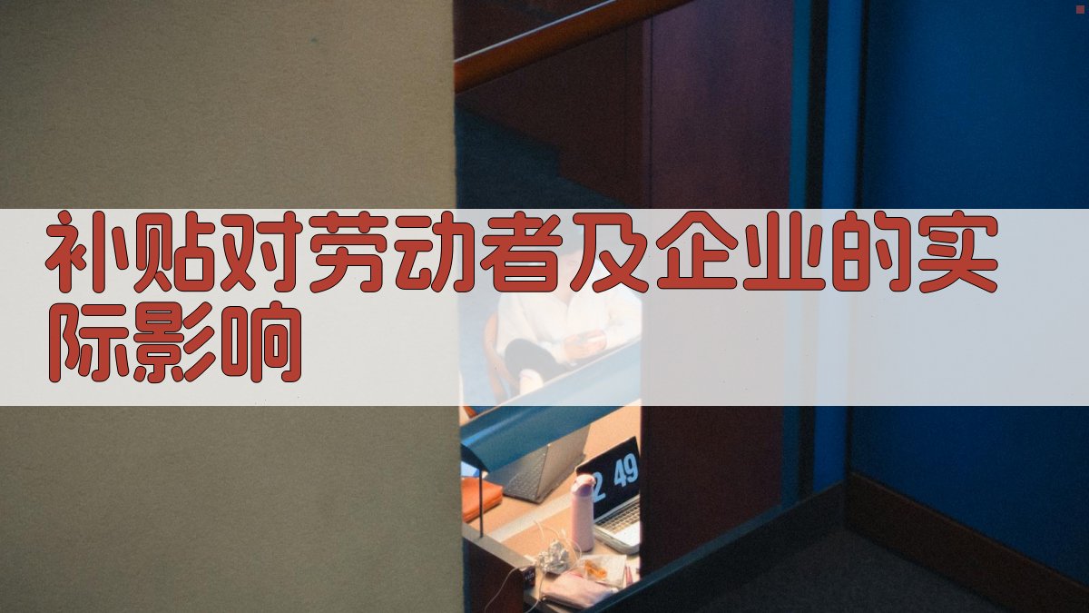 补贴对劳动者及企业的实际影响 图4