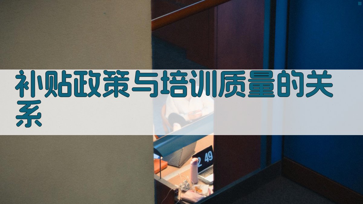 补贴政策与培训质量的关系 图2