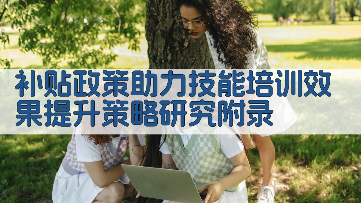 补贴政策助力技能培训效果提升策略研究 · 附录 图4