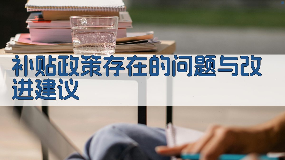 补贴政策存在的问题与改进建议 图3