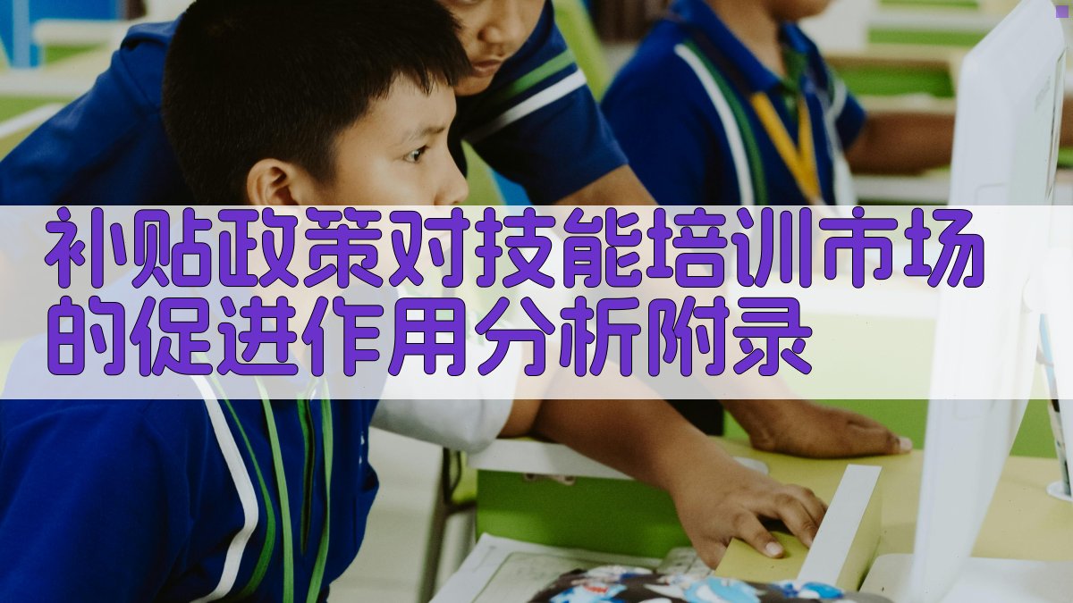 补贴政策对技能培训市场的促进作用分析 · 附录 图4