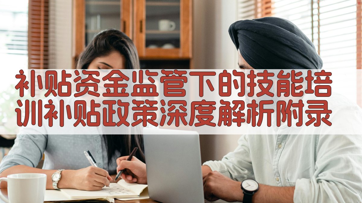 补贴资金监管下的技能培训补贴政策深度解析 · 附录 图4