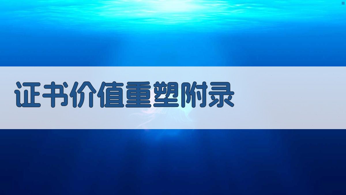 证书价值重塑 · 附录 图2
