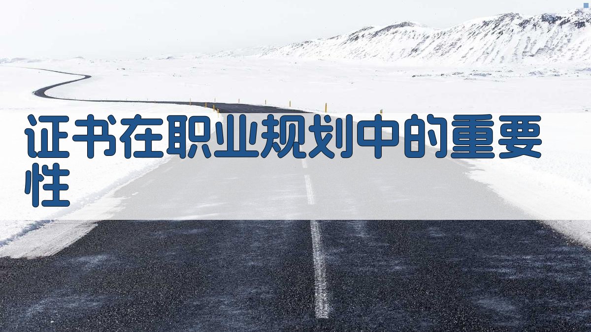 证书在职业规划中的重要性 图2