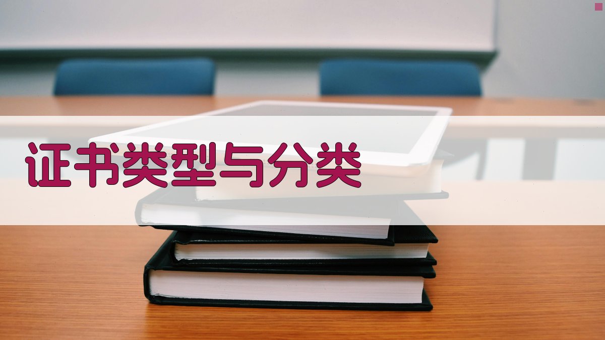 证书类型与分类 图2