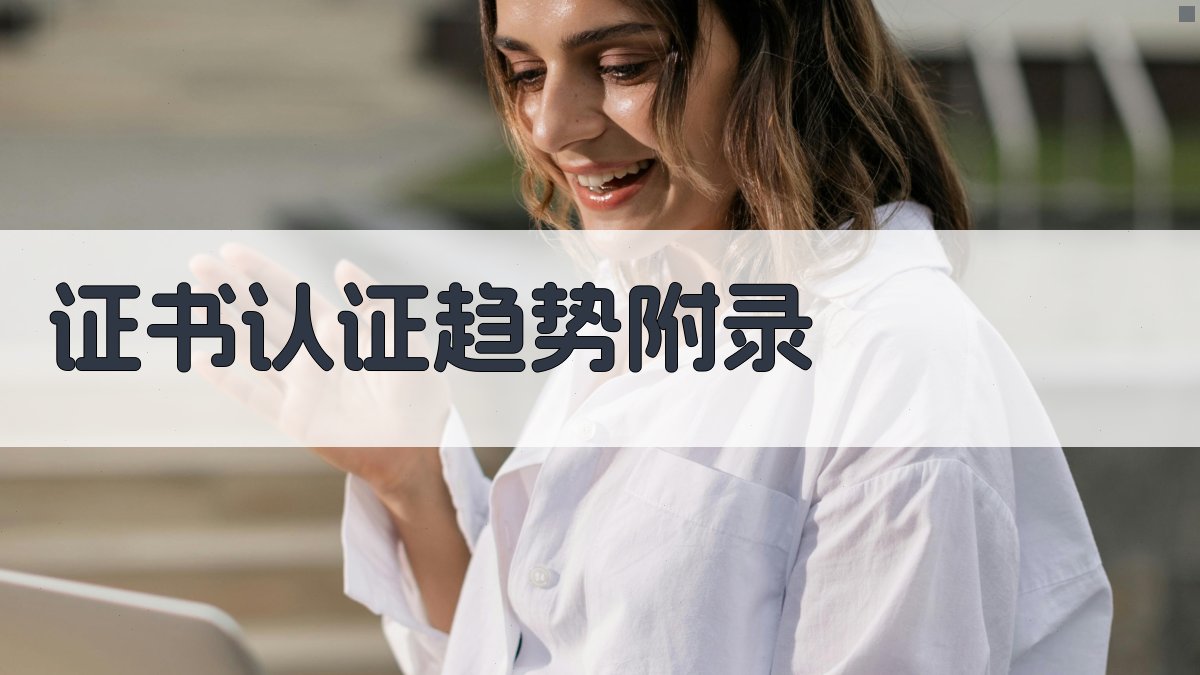 证书认证趋势 · 附录 图3