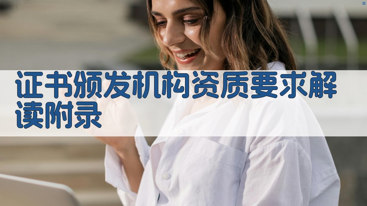证书颁发机构资质要求解读 · 附录 图4