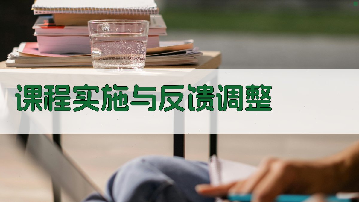课程实施与反馈调整 图4