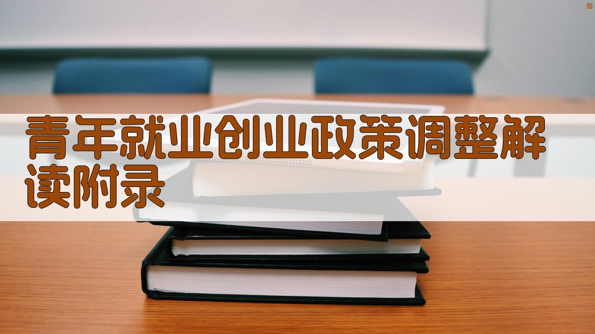 青年就业创业政策调整解读 · 附录 图5