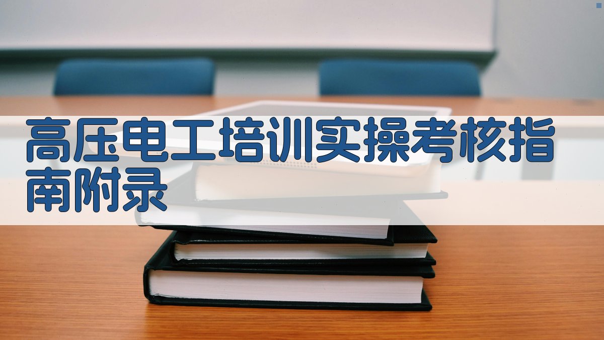 高压电工培训实操考核指南 · 附录 图4