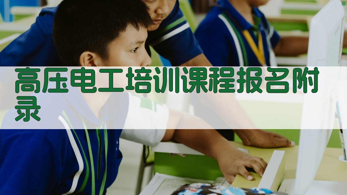 高压电工培训课程报名 · 附录 图3