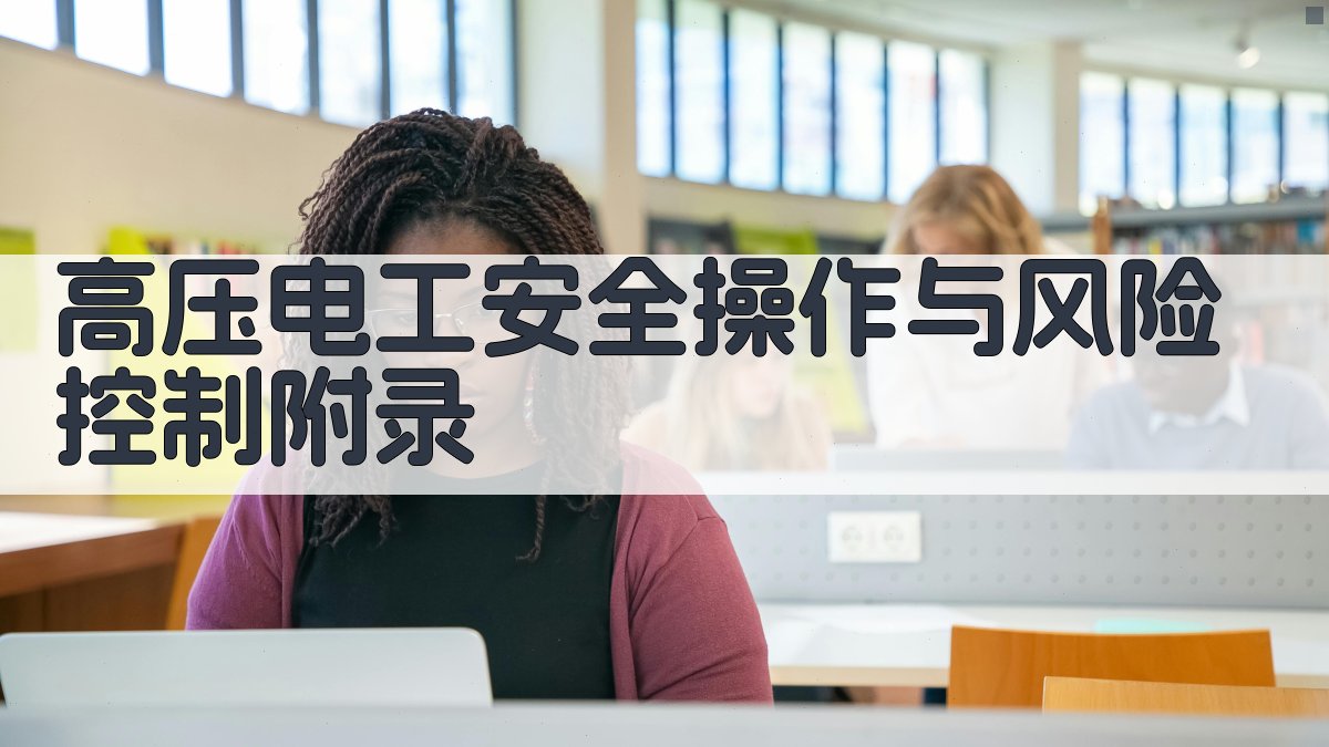 高压电工安全操作与风险控制 · 附录 图4