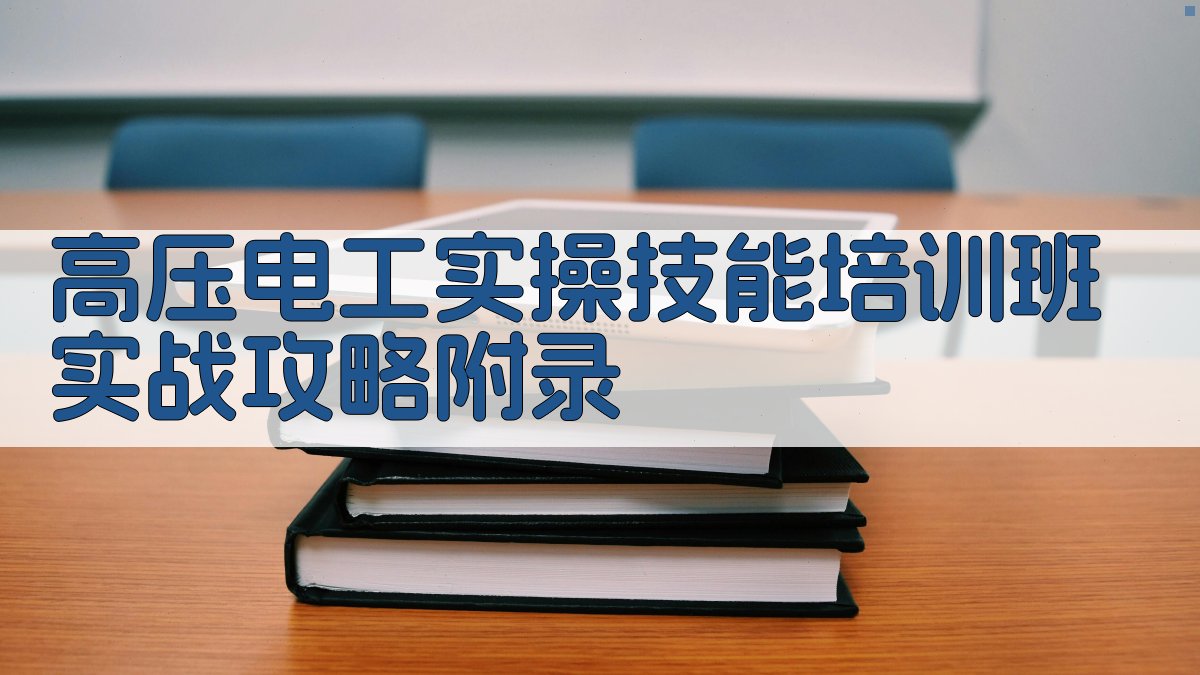 高压电工实操技能培训班实战攻略 · 附录 图4