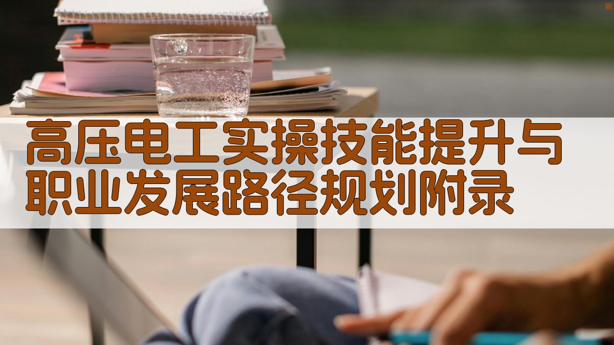 高压电工实操技能提升与职业发展路径规划 · 附录 图4
