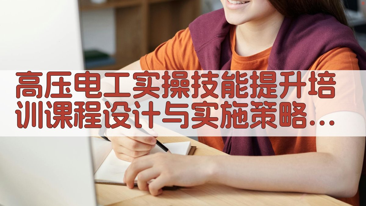 高压电工实操技能提升培训课程设计与实施策略 · 附录 图4