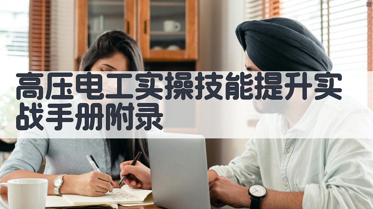 高压电工实操技能提升实战手册 · 附录 图4