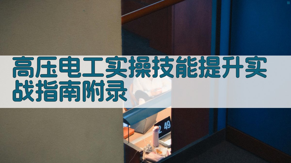 高压电工实操技能提升实战指南 · 附录 图2