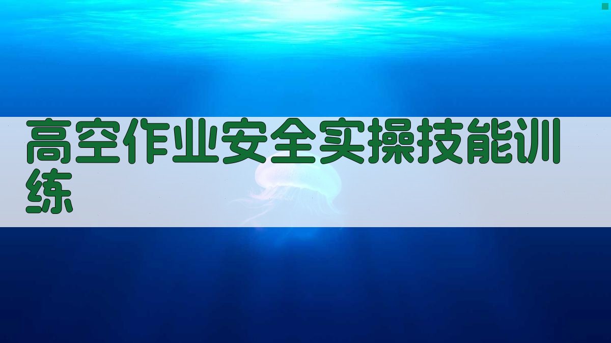 高空作业安全实操技能提升方案
