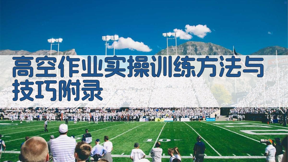 高空作业实操训练方法与技巧 · 附录 图2