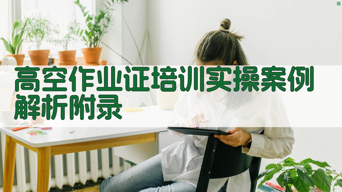 高空作业证培训实操案例解析 · 附录 图5