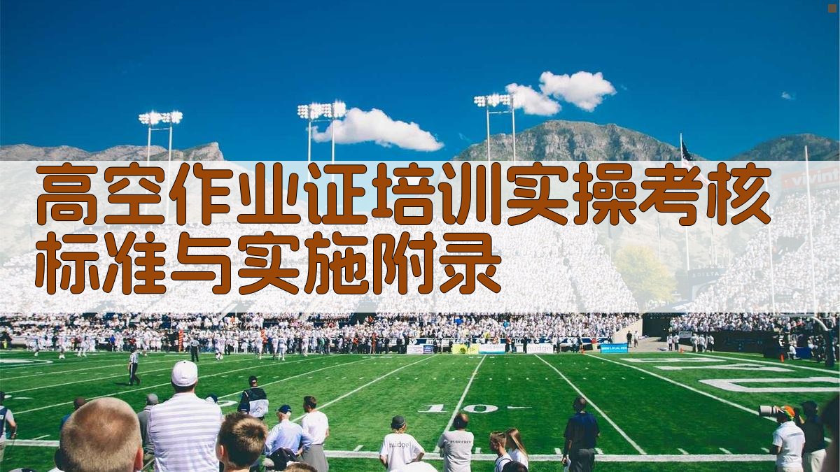 高空作业证培训实操考核标准与实施 · 附录 图3