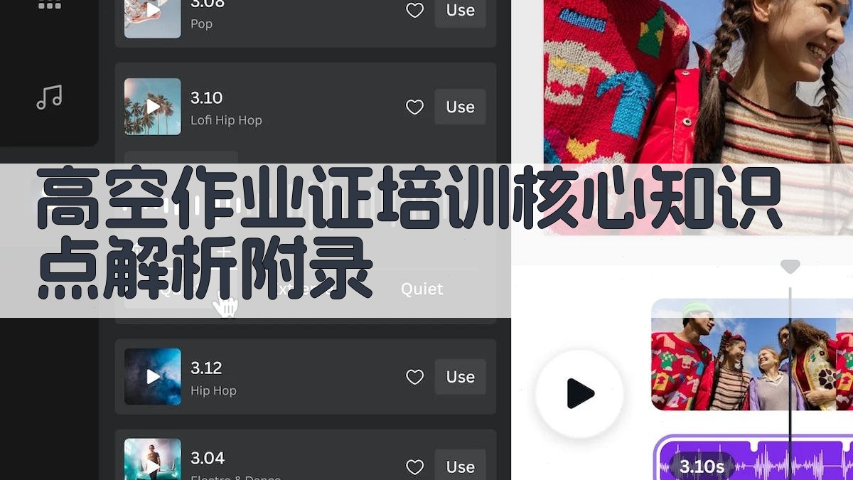 高空作业证培训核心知识点解析 · 附录 图5