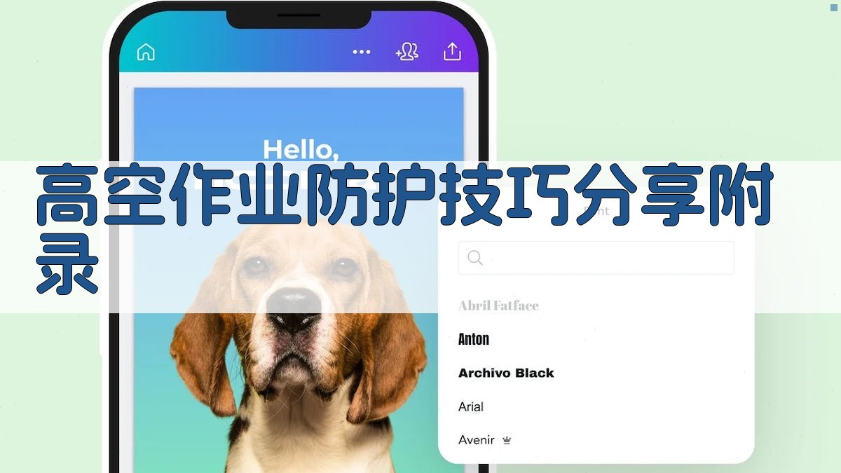 高空作业防护技巧分享 · 附录 图5