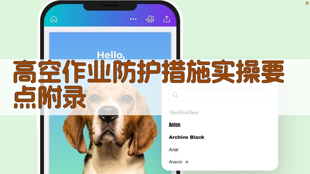 高空作业防护措施实操要点 · 附录 图5